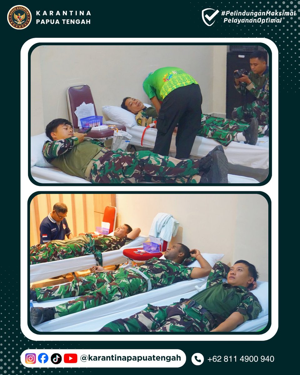 KarantinaPateng's tweet photo. Amolongo SobatQ 👋🏻

Rilis Karantina Papua Tengah, 25 September 2026
Nomor : 106/BKHIT-PT/09/2026

Setetes Darah, Sejuta Harapan! Karantina Papua Tengah Kumpulkan 34 Kantong Darah

Selengkapnya : https://t.co/PWhLY2H163

#karantinapapuatengah #hki149 https://t.co/WTdly3QKTK