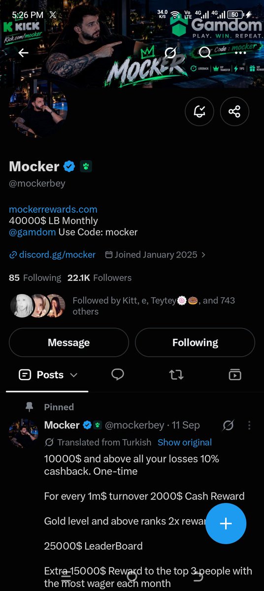 iheartr0za's tweet photo. @mockerbey @Romer @gamdom followed you two legends🫡 @mockerbey @Romer thanks fam 
I'm under your code mocker 

usn: luckyrosa 
id: 48243109 https://t.co/ExdTsfYIAE