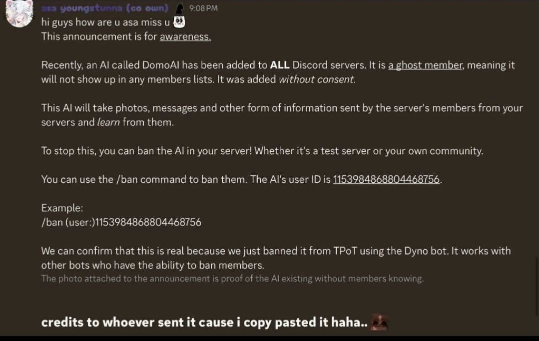 probablytired2's tweet photo. For those with discord servers

1153984868804468756 https://t.co/cmGfLyO4HA