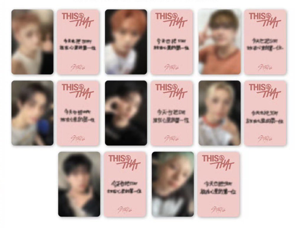 prnTOiio's tweet photo. Stray Kids straykids スキズ 共同購入 THIS&amp;THAT カムバ 中国 中華 特典 スタリバ 🇨🇳

starriver サイン会 トレカのみ

譲：🐥🦊

求：580円＋送料

お気軽にお声がけください。 https://t.co/XndJlkZMi3