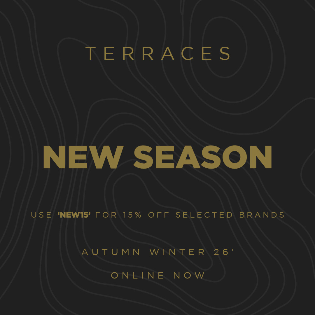Terraces_Store's tweet photo. AW26 is online now at Terraces - and Monday just got better!

Use code 'NEW15' for 15% off selected new season brands.  

A proper payday treat and a Monday morning pick-me-up in one 👍

https://t.co/LUHUotPh4p

#terraces #menswear #aw26 https://t.co/igdwmzJmVM