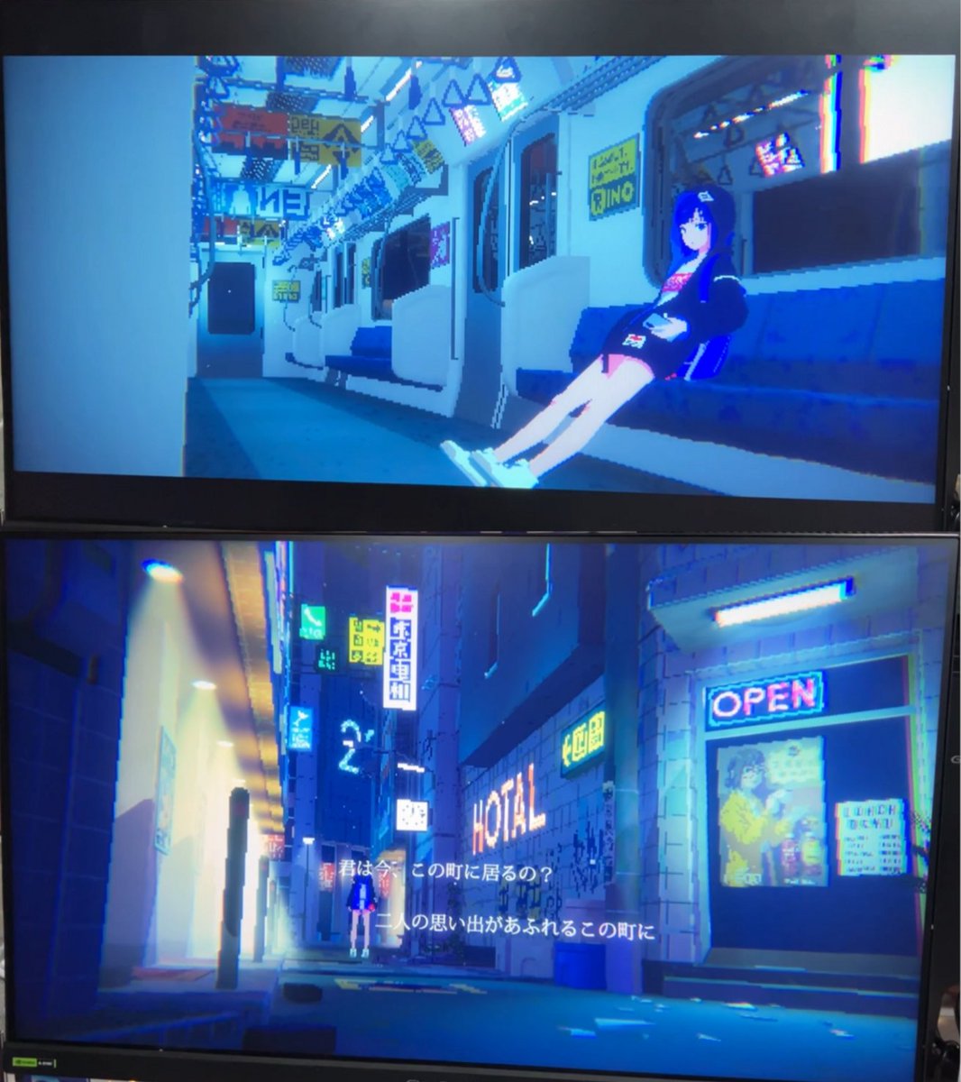 denfaminicogame's tweet photo. 誰もいない夜の渋谷を、親友を探して“遊歩”するゲーム『Tokyo Stories』の3Dドット絵グラフィックが美麗で儚くてすごくいい
https://t.co/77re3TfZIO

彼女との思い出を拾いながら、夜の渋谷を歩く、歩く、歩く。渋谷という巨大な街が、ふたりだけの物語を語るために使われている美しさ
#TGS2026 https://t.co/fjVA6U7vUQ