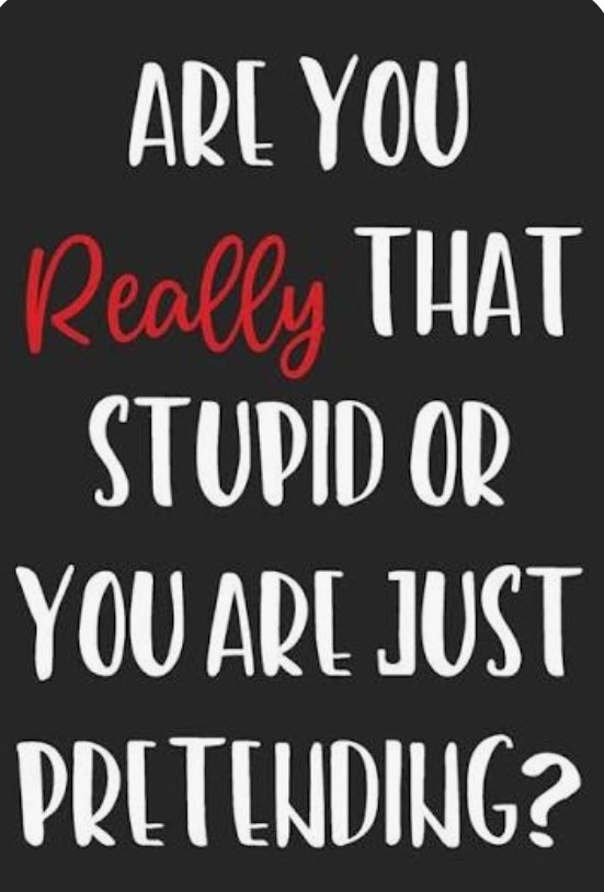 Gio0357's tweet photo. @0DonaldTrumpJr1 Mind numbing stupid question!!
#Stupid
#NeverAmerica #NeverMAGA https://t.co/jNAoM8qVLJ
