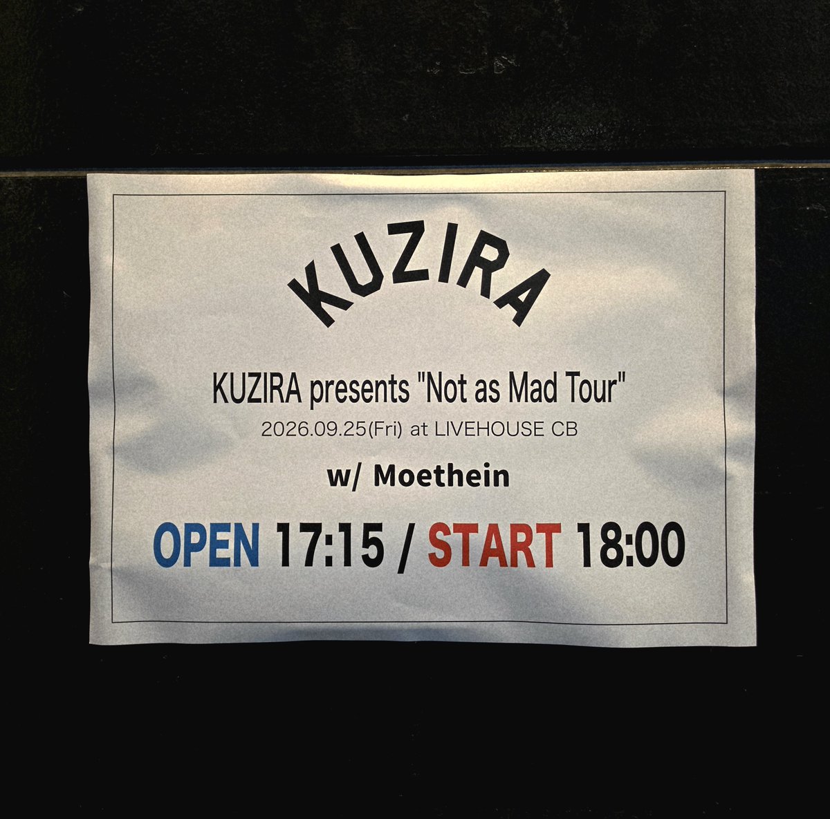 amicava57's tweet photo. ほんこち
"Not as Mad Tour"🐳
#KUZIRA #Moethein https://t.co/L4EhcZdCAk