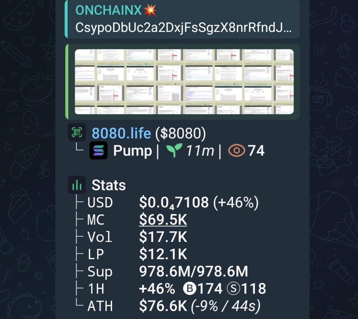 OnchainXHQ's tweet photo. CA}}

CsypoDbUc2a2DxjFsSgzX8nrRfndJCRbfUE6t7Kj9SHn https://t.co/7Szey8qPTy