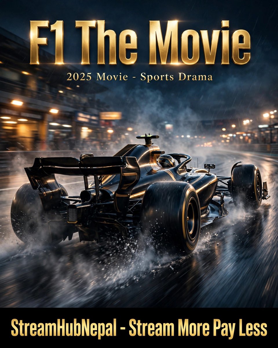 LayneUribe3z28's tweet photo. Speed has a new name. F1 The Movie stars Brad Pitt on the track in a high-octane sports drama. Lights out. https://t.co/36Vk8K3Se4