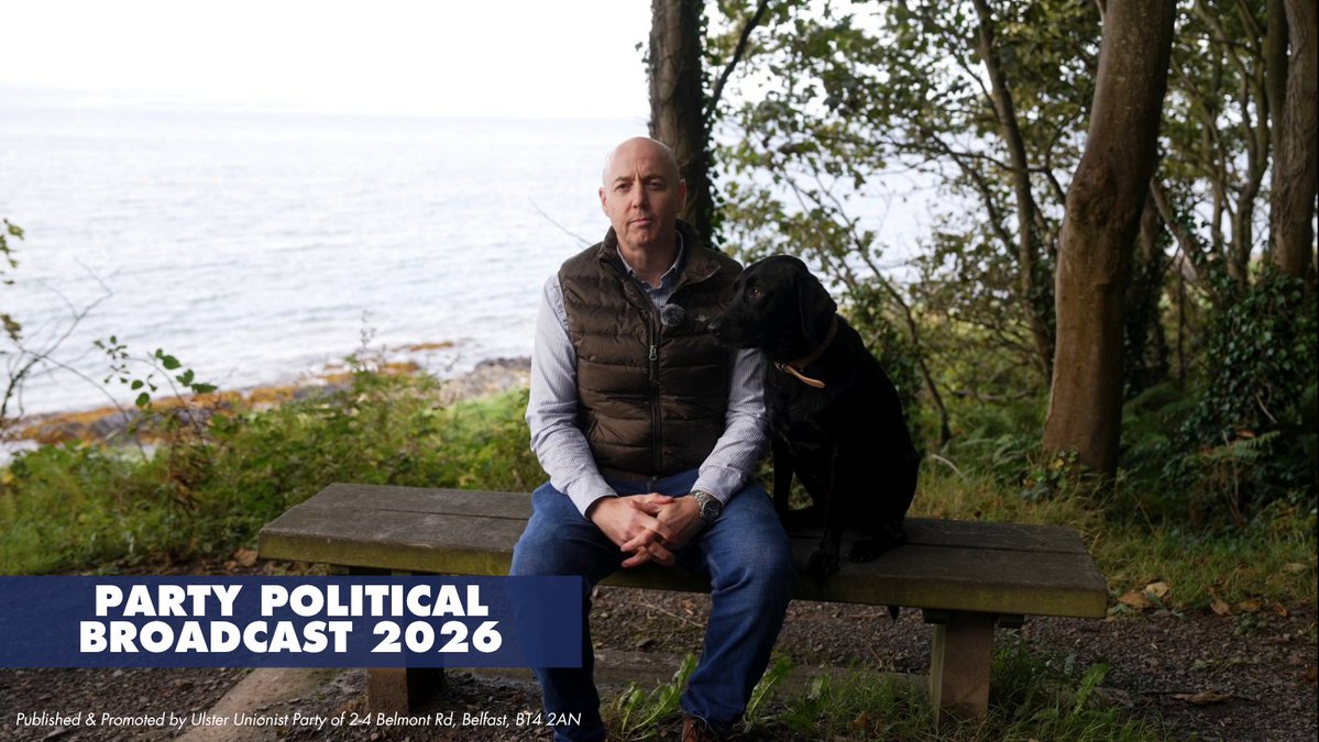 uuponline's tweet photo. 📺 Tune in tonight for the 𝗨𝗹𝘀𝘁𝗲𝗿 𝗨𝗻𝗶𝗼𝗻𝗶𝘀𝘁 𝗣𝗮𝗿𝘁𝘆 𝗣𝗼𝗹𝗶𝘁𝗶𝗰𝗮𝗹 𝗕𝗿𝗼𝗮𝗱𝗰𝗮𝘀𝘁 𝟮𝟬𝟮𝟲

🕡 18:25 on UTV
🕖 18:55 on BBC NI

Featuring a very special guest… 🐶 https://t.co/EK0siyLoqi
