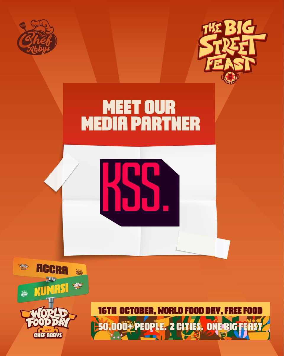 chefabbys's tweet photo. I am very honored to announce that KSS is one of our Official Media Partners for the Big Street Feast🙏🏼🥳❤️ @ksheldonstudios https://t.co/rL63Tk1j16