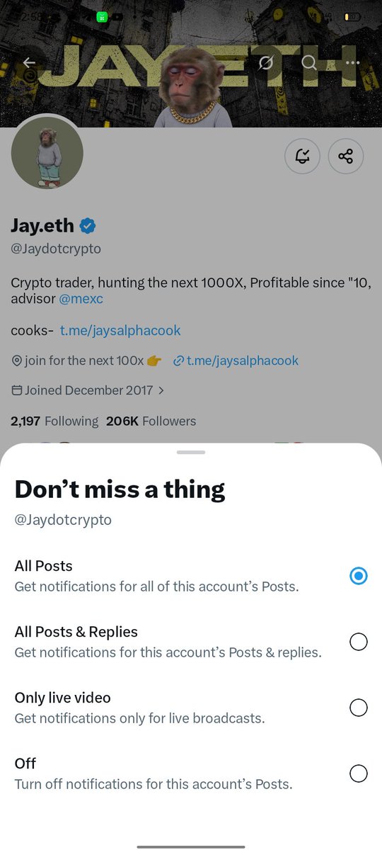 Prmsdd's tweet photo. @Jaydotcrypto Ty so much @Jaydotcrypto 

notify always on man never off https://t.co/GWOom2av6I