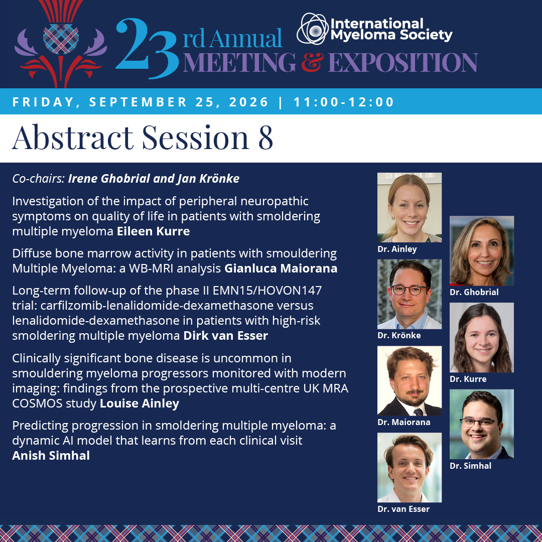 Myeloma Society (@Myeloma_Society) — #IMS26 — conference slide