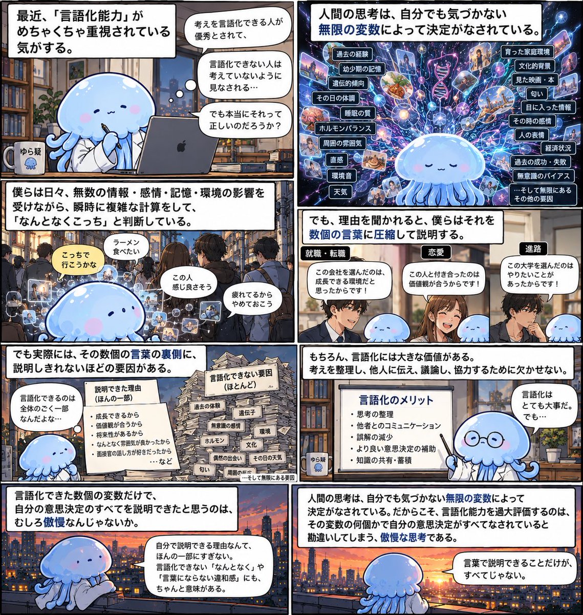 yuragu_lab's tweet photo. 過大評価されがちな「言語化能力」について思うこと https://t.co/OQ9tJjZL49