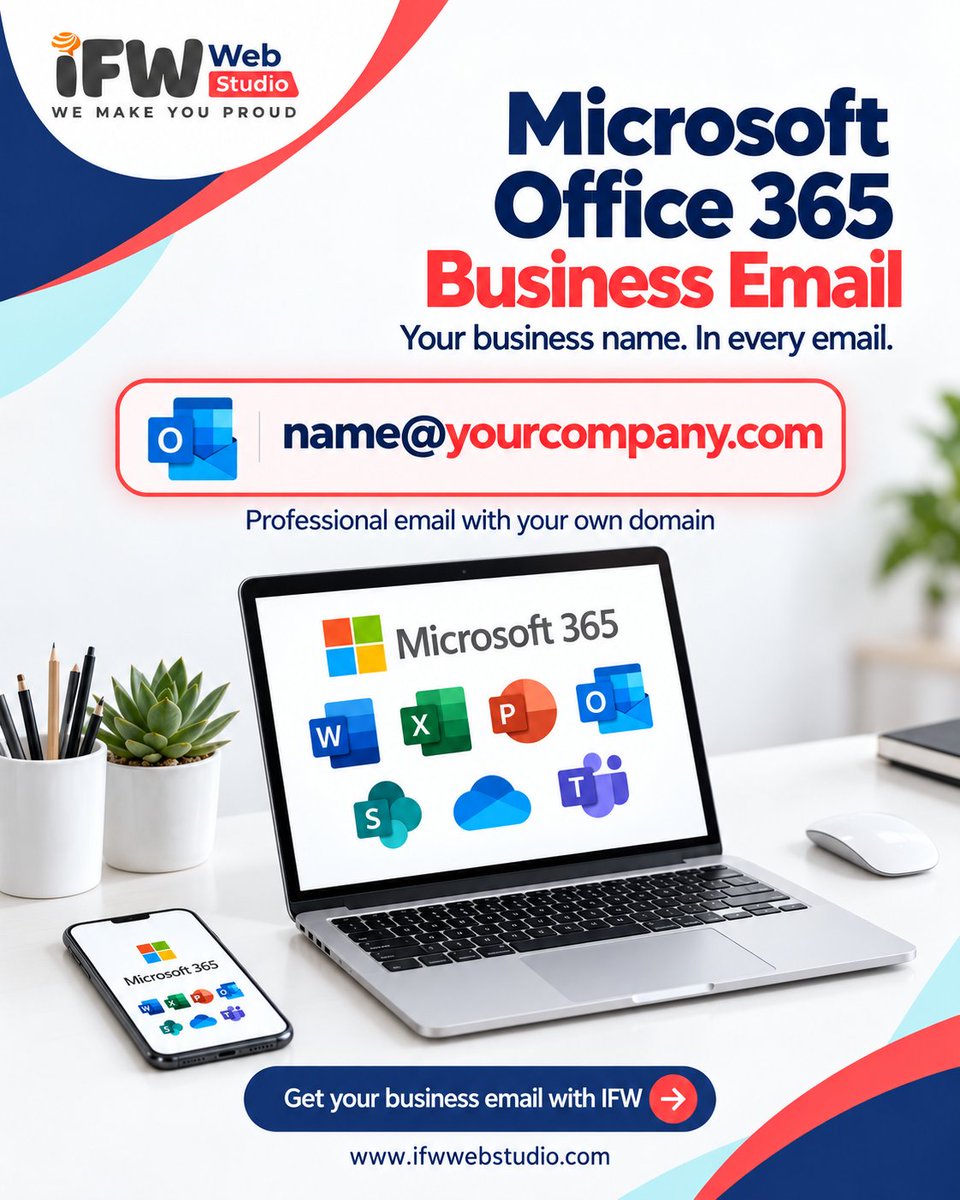 IFWWebStudio's tweet photo. Make every email represent your brand

Get Microsoft 365 Business Email with your own domain and professional setup support from IFW Web Studio.

Build trust and communicate professionally.

https://t.co/F2lp9jRKb0 https://t.co/O4Yn3zM12j
