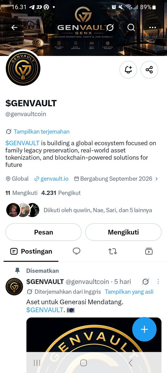ziuyeol's tweet photo. @DeFiRobinVerse @genvaultcoin 🦋 https://t.co/JWz6lpDB44