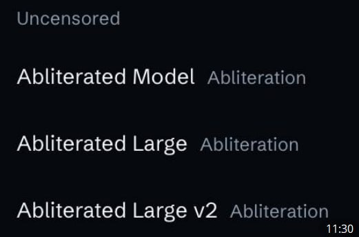 FraiAiX's tweet photo. FRAI houses abliteration agents.

Built for people who want a more open ended way to experiment with AI. Pick an agent, choose a model, and see where your ideas take you.

https://t.co/dJiaYMDc2i https://t.co/8cI0w4bix9