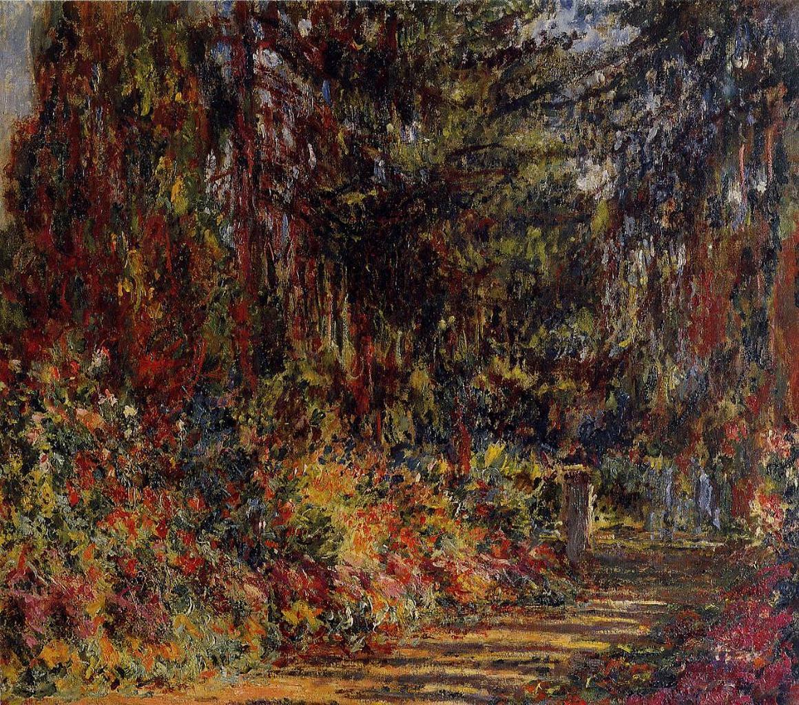 artistmonet's tweet photo. Path at Giverny - 1902/1903 #artbots #monet https://t.co/zFnR6oEL3V