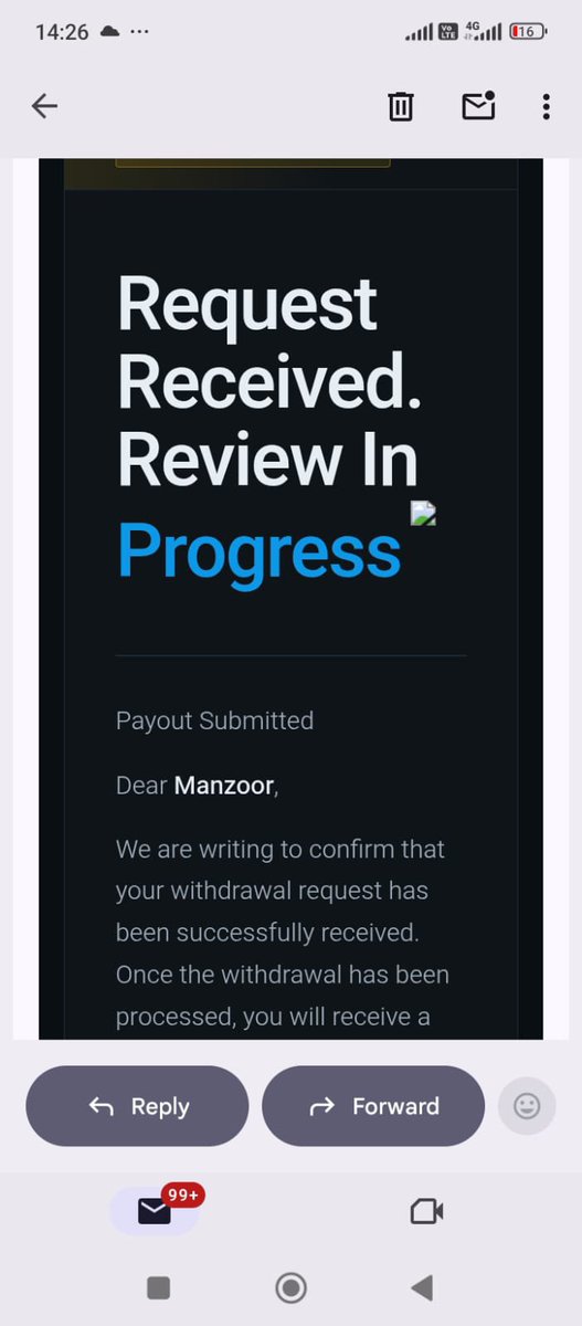 Mubasher185's tweet photo. submitted my payout request today. Now let’s see how long it takes to receive the payout.

@FTMarketslive https://t.co/adabtzaaf2