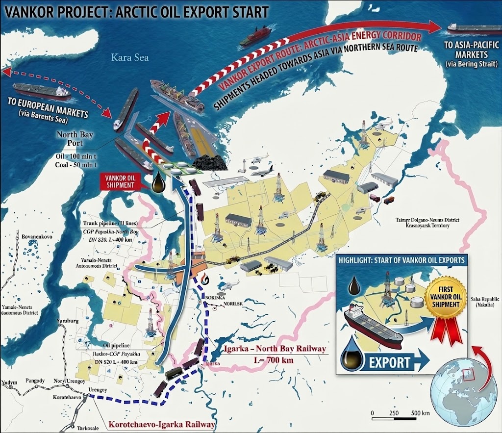 Frank_Stones's tweet photo. 🚢 Rosneft has exported its first oil from the massive Vostok project in the Russian Arctic, the largest oil project since the Soviet Union collapse
The Vostok Oil project is designed for Asia, Moscow is making a major bid to redefine global energy transit.
👇🇷🇺🇨🇳🇮🇳🛢️ https://t.co/g95tI0r8K2