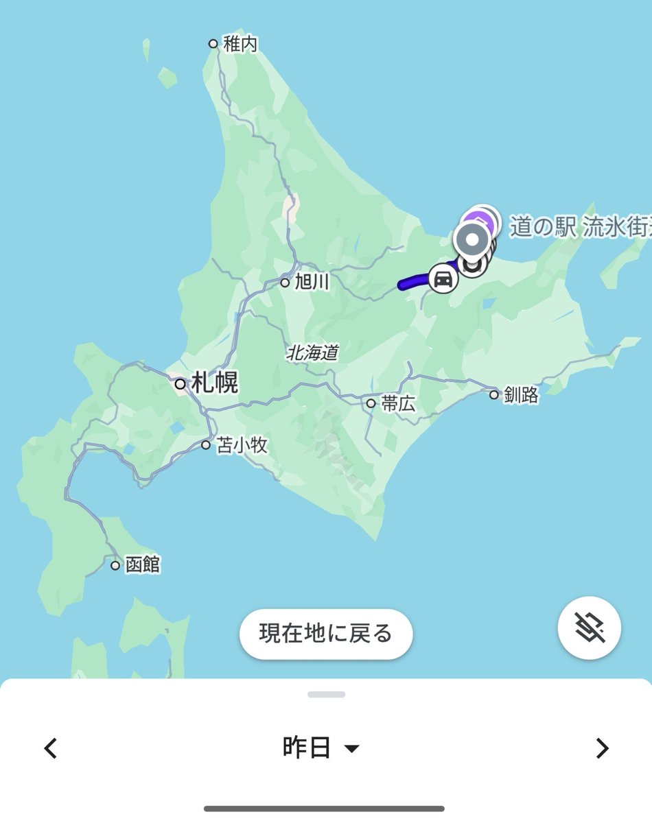 ShamaliyyD's tweet photo. 1500kmだった。
意外と移動してない。
釣りばっかりだったからだ https://t.co/pc9A5vijFJ