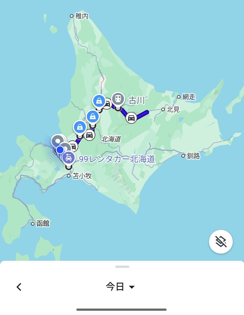 ShamaliyyD's tweet photo. 1500kmだった。
意外と移動してない。
釣りばっかりだったからだ https://t.co/pc9A5vijFJ
