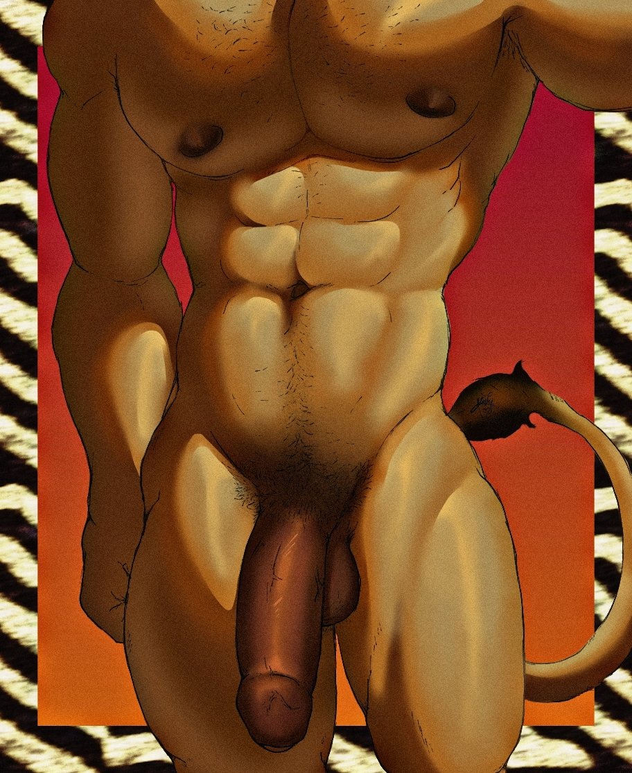 KeshiRonji's tweet photo. - "Are you sure you can handle it?" 🦁
Maybe the king need another hand to satisfy himself.
#furry #gay #nsfw #lion https://t.co/cBnUN5IPxB