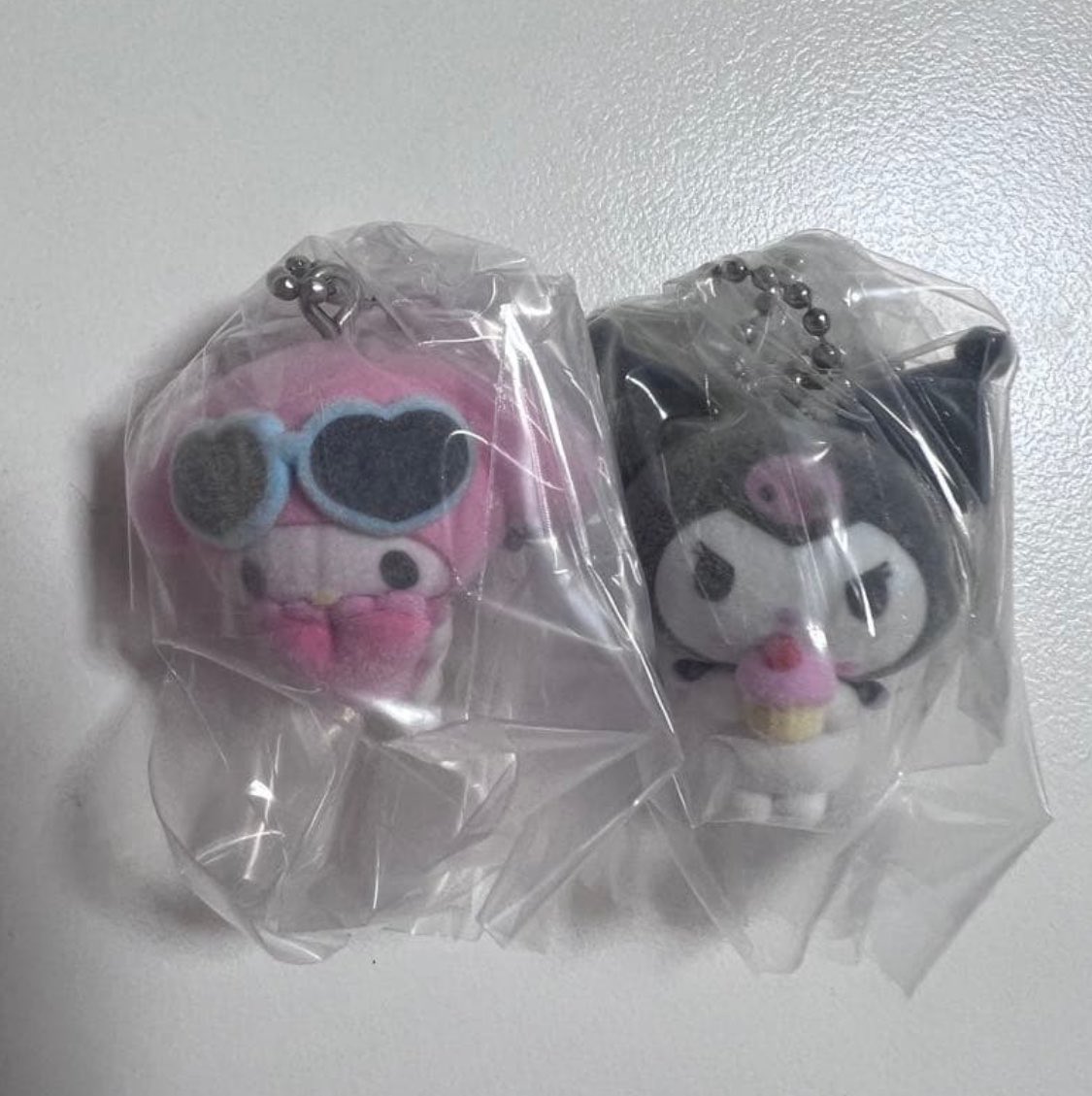 wanyanworld's tweet photo. 【交換/譲渡】サンリオキャラクターズ フロッキーマスコットスイング かわいいだけじゃない　サンリオ　めじるし

譲　マイメロ　クロミ

求　300円＋送料

ダブってしまって引き取ってくれる方探してます🥲お気軽にお声がけください🙇‍♀️ https://t.co/ctBuekvgmN