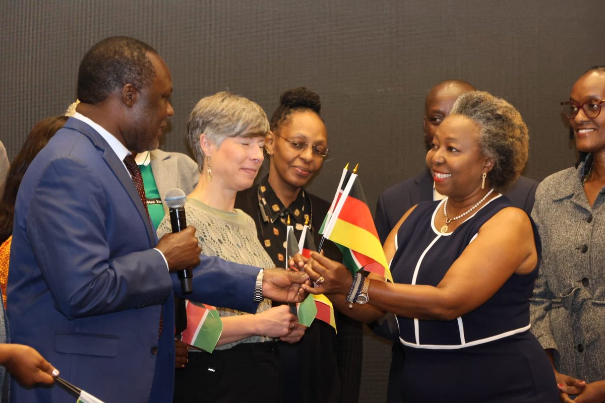 IndustryKE's tweet photo. Industry PS Dr. Juma Mukhwana this morning flagged off the Partnering in Business with Germany Programme, with the first 21 Kenyan enterprises participating.

The enterprises span across agribusiness, fresh produce, tea, coffee, leather, manufacturing,  natural cosmetics and value added food products.

The Economic Partnership  Agreement between Kenya and the European Union guarantees duty- free, quota-free, access to the EU market for all Kenyan exports. 

The PG Programme is expected to firm up sustainable relationships between exporter and buyers. This will foster market access, technology transfer, business cooperation and longterm commercial partnerships.

@DrJumaMukhwana urged the exporters to underatandnthe culture, language and way of life of the Germans, that was crucial for business.