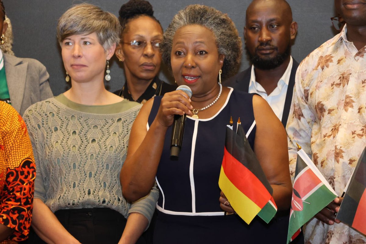 IndustryKE's tweet photo. Industry PS Dr. Juma Mukhwana this morning flagged off the Partnering in Business with Germany Programme, with the first 21 Kenyan enterprises participating.

The enterprises span across agribusiness, fresh produce, tea, coffee, leather, manufacturing,  natural cosmetics and value added food products.

The Economic Partnership  Agreement between Kenya and the European Union guarantees duty- free, quota-free, access to the EU market for all Kenyan exports. 

The PG Programme is expected to firm up sustainable relationships between exporter and buyers. This will foster market access, technology transfer, business cooperation and longterm commercial partnerships.

@DrJumaMukhwana urged the exporters to underatandnthe culture, language and way of life of the Germans, that was crucial for business.