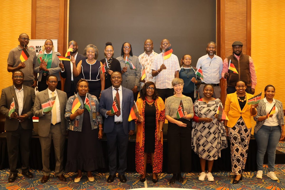 IndustryKE's tweet photo. Industry PS Dr. Juma Mukhwana this morning flagged off the Partnering in Business with Germany Programme, with the first 21 Kenyan enterprises participating.

The enterprises span across agribusiness, fresh produce, tea, coffee, leather, manufacturing,  natural cosmetics and value added food products.

The Economic Partnership  Agreement between Kenya and the European Union guarantees duty- free, quota-free, access to the EU market for all Kenyan exports. 

The PG Programme is expected to firm up sustainable relationships between exporter and buyers. This will foster market access, technology transfer, business cooperation and longterm commercial partnerships.

@DrJumaMukhwana urged the exporters to underatandnthe culture, language and way of life of the Germans, that was crucial for business.