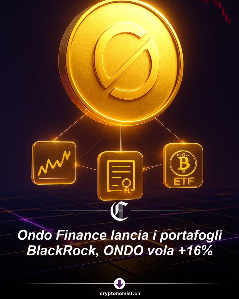 cryptonomist_'s tweet photo. $ONDO +16% a 0,48$ mentre $BTC scende a 83.000$: il mercato premia la strategia di @BlackRock via @Ondo, non il custody.
Se l'adozione dei portafogli tokenizzati delude, il rally tiene ancora?
#ondofinance #blackrock #tokenizzazione #defi #criptovalute
Leggi l'articolo completo su Cryptonomist: https://t.co/z6y6oDj1qs