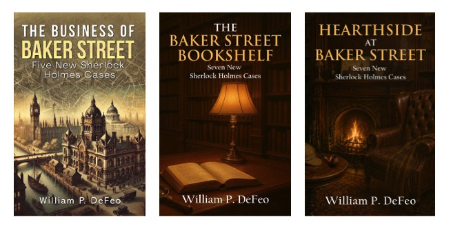mxpublishing's tweet photo. 3for2 on Bill Defeo's three Sherlock Holmes collections  - discount code 'defeo' https://t.co/xye6AChl0X @WilliamPDefeo https://t.co/JMYHvKmjyz