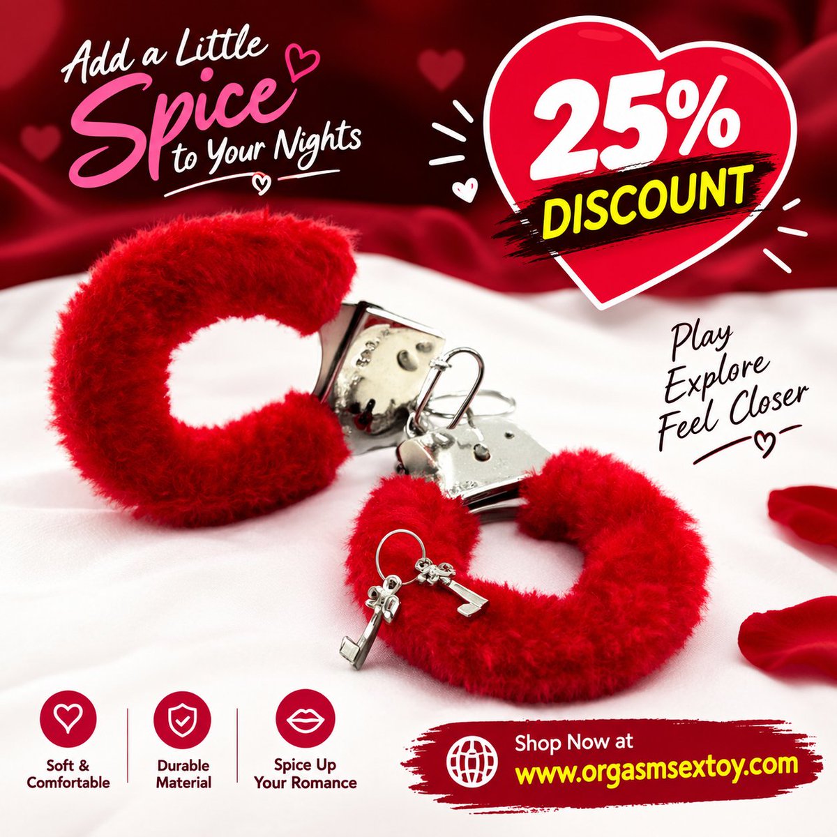 orgasmsextoy's tweet photo. ❤️ Add a Little Spice to Your Nights! ❤️
🔥 Enjoy 25% OFF and discover your next favorite bedroom essential!

🛍️ Shop now: https://t.co/PQNCojlSPR

#OrgasmSexToy #25PercentOff #DiscountOffer #AdultToys #SexToys #IntimateWellness #CouplePlay #BedroomEssentials #Intimacy #Romance https://t.co/VxjWcWAfz1