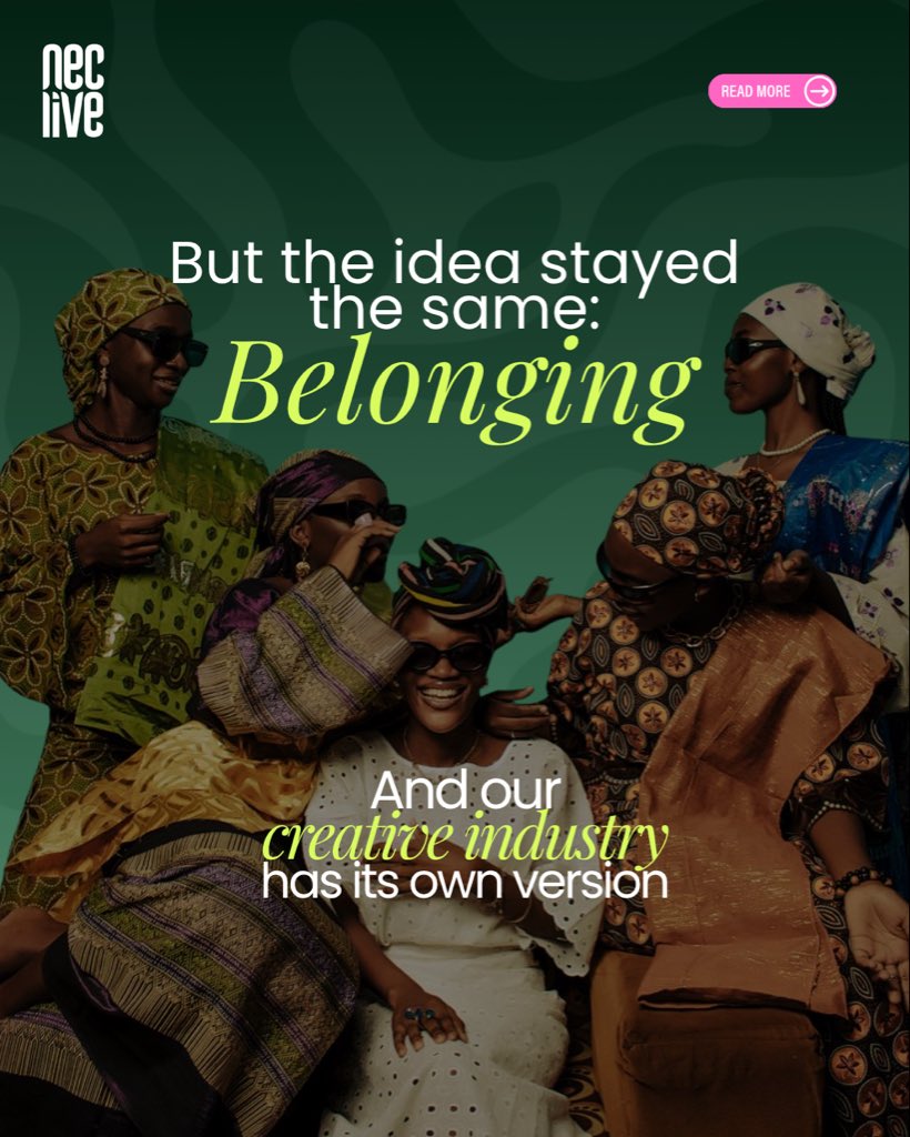 necliv's tweet photo. Aso-ebi is more than fabric. It’s one of those little Nigerian things that says, “you belong here.” 😂

And maybe that’s one of the biggest things about creating from home. You already understand the culture because you’re living it.

At NECLive 2026, we’re having a bigger conversation about the advantage home gives us.

Click the link in bio to register.

#NECLive13 #HomeAdvantage #NigerianCreativeEconomy #NigerianCulture #AfricanCreatives