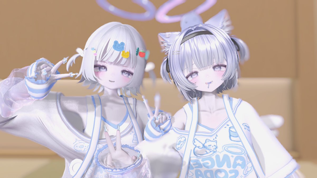_oOkurage's tweet photo. ひまりでお揃いの服着てるうららちゃんに会えた〜！かわいいっ🩵🩵 https://t.co/7f5tI9IWwp