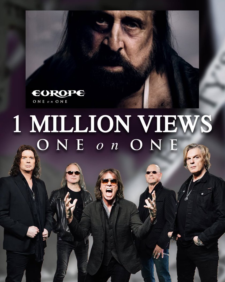 John_Norum's tweet photo. We reached 1 MILLION VIEWS  for "One On One"! Thank you so much! 🙏 You are incredible!! /Europe https://t.co/AtHftRUaSU https://t.co/AOBzpRz9ve #JohnNorum #Europetheband #OneOnOne #OneMillionViews #ComeThisMadness https://t.co/gIrq82WhHK