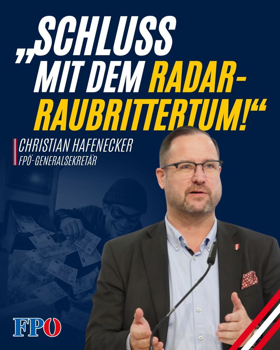 FPOE_TV's tweet photo. Diese Verlierer-Koalition betreibt staatliches Raubrittertum auf unseren Straßen – der Autofahrer ist kein Bankomat der Regierung! 📸💰 Während man die Blitzer-Kontrollen auf Rekordniveau treibt, sollen die selbstverschuldeten Budgetlöcher jetzt auf dem Rücken der Pendler gestopft werden. Statt Entlastung in der Teuerung gibt's die nächste Abzocke unter dem Deckmantel der "Sicherheit". Schutz vor dieser Plünderung gibt's nur mit einem Volkskanzler Herbert Kickl! 🇦🇹