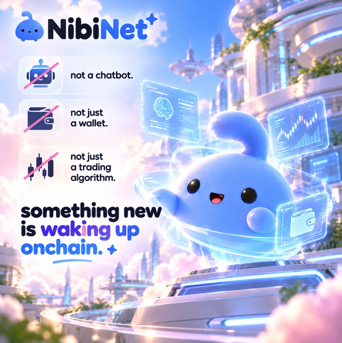 nibi_net's tweet photo. not a chatbot. 
not just a wallet. 
not just a trading algorithm.   
something new is waking up onchain. https://t.co/5Xui2Fo8az