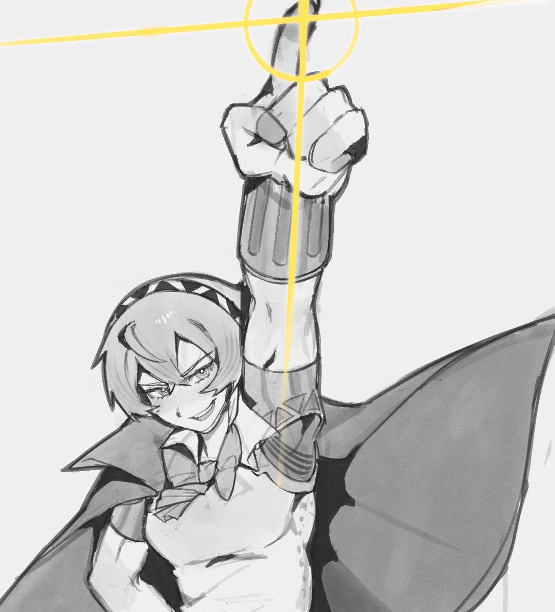 compactform's tweet photo. i dont think ive ever drawn aigis with this expression before https://t.co/lFeFr8I4vl