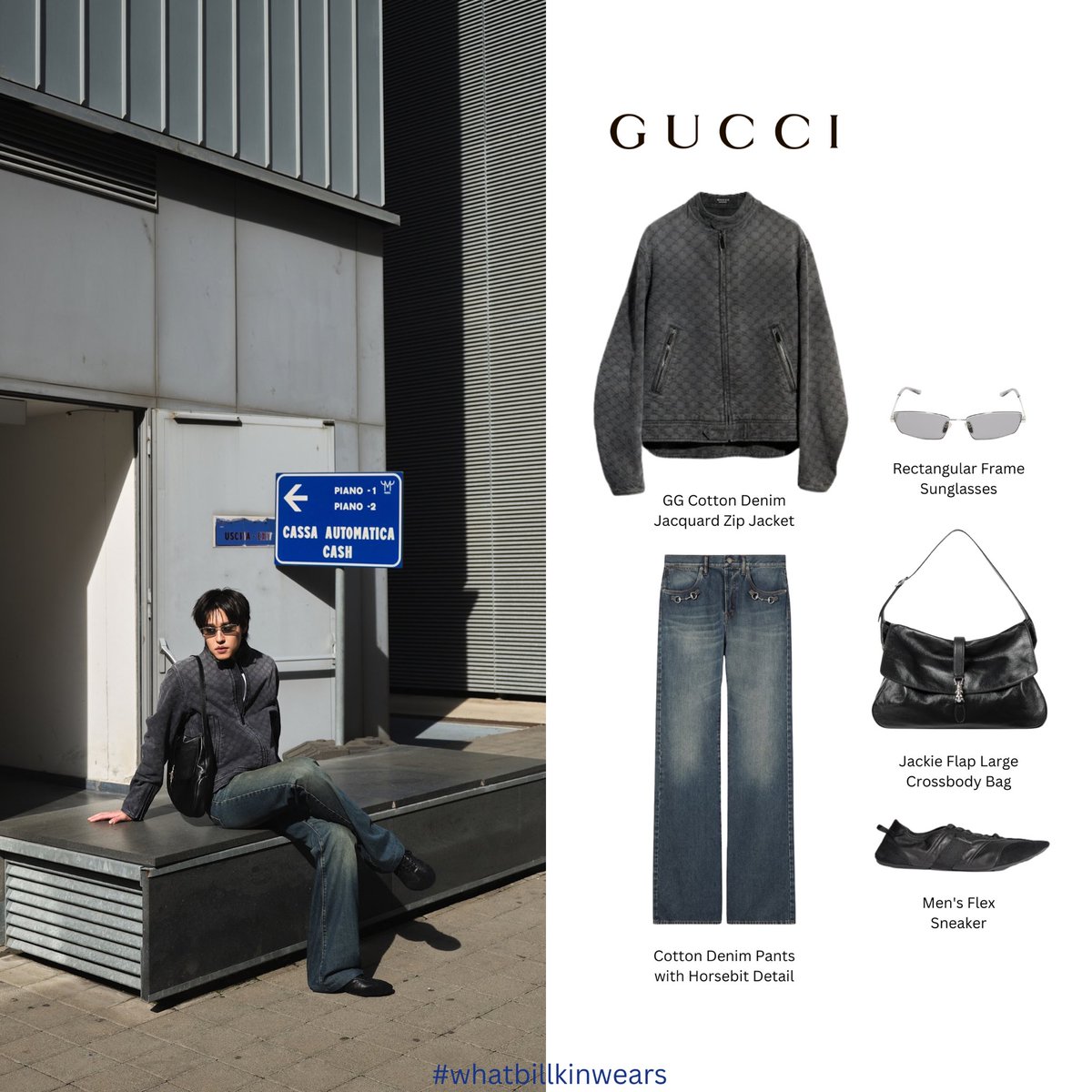 whbillkinwears's tweet photo. 260925 - Billkin’s Day 2 in Milan for #GucciTheStoreShow 

👕👖🕶️🎒👟 @gucci #Gucci 

#GucciSS27xBILLKIN  
#BILLKINBAGUCCI  
#bbillkin #whatbillkinwears https://t.co/MNSCKOItZt