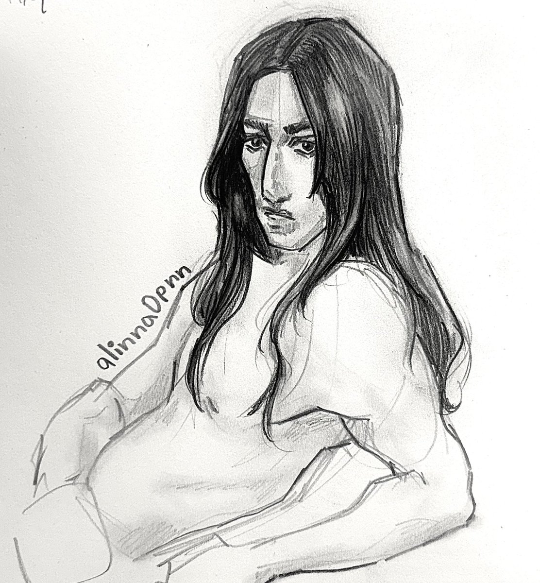 alinna0pnn's tweet photo. sev sketch https://t.co/9WIE96iMfT