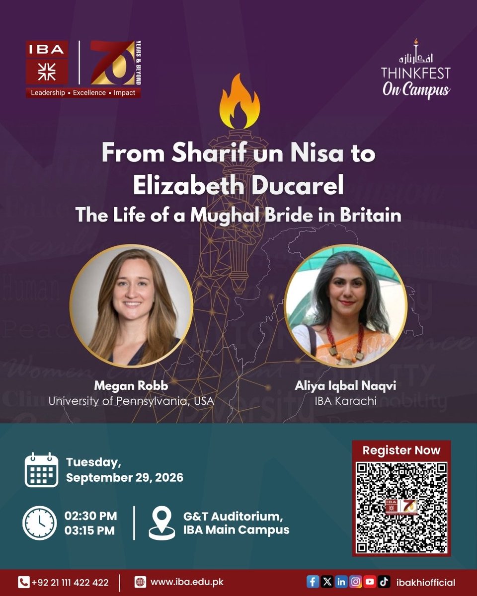 ibakhiofficial's tweet photo. ThinkFest on Campus Brings Leading Voices to IBA

IBA Karachi invites its faculty, students and staff to ThinkFest on Campus, bringing together leading academics and policymakers to explore important academic and policy issues through meaningful dialogue.

With three academic panels and one policy panel, the event creates a platform for thoughtful conversations, diverse perspectives and exchange of ideas, organized by the IBA School of Economics & Social Sciences (SESS).

Outsiders can register: https://t.co/fStmztPKBE

#IBAKarachi #SESS #ThinkFest #Ideas #Policy #Leadership #Excellence #Impact