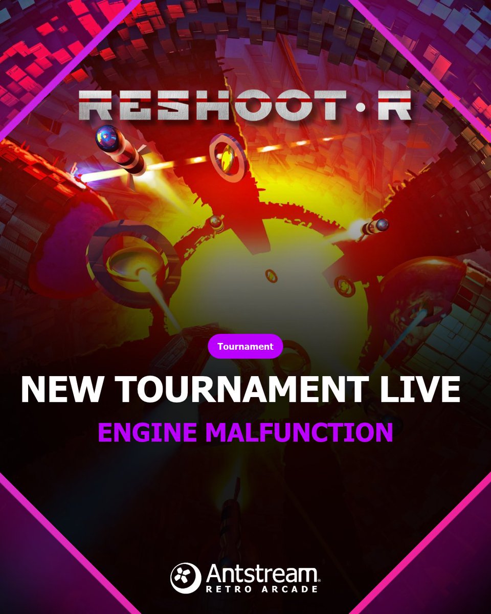 AntstreamArcade's tweet photo. 🚀 NEW TOURNAMENT LIVE!

Your engines are stuck in snail mode. 🐌

Take on Reshoot R: Engine Malfunction and see how many points you can score before the laser fire gets you. 

🏆 Can you climb the leaderboard?

#Antstream #ReshootR #RetroGaming https://t.co/KXej50p5Rp