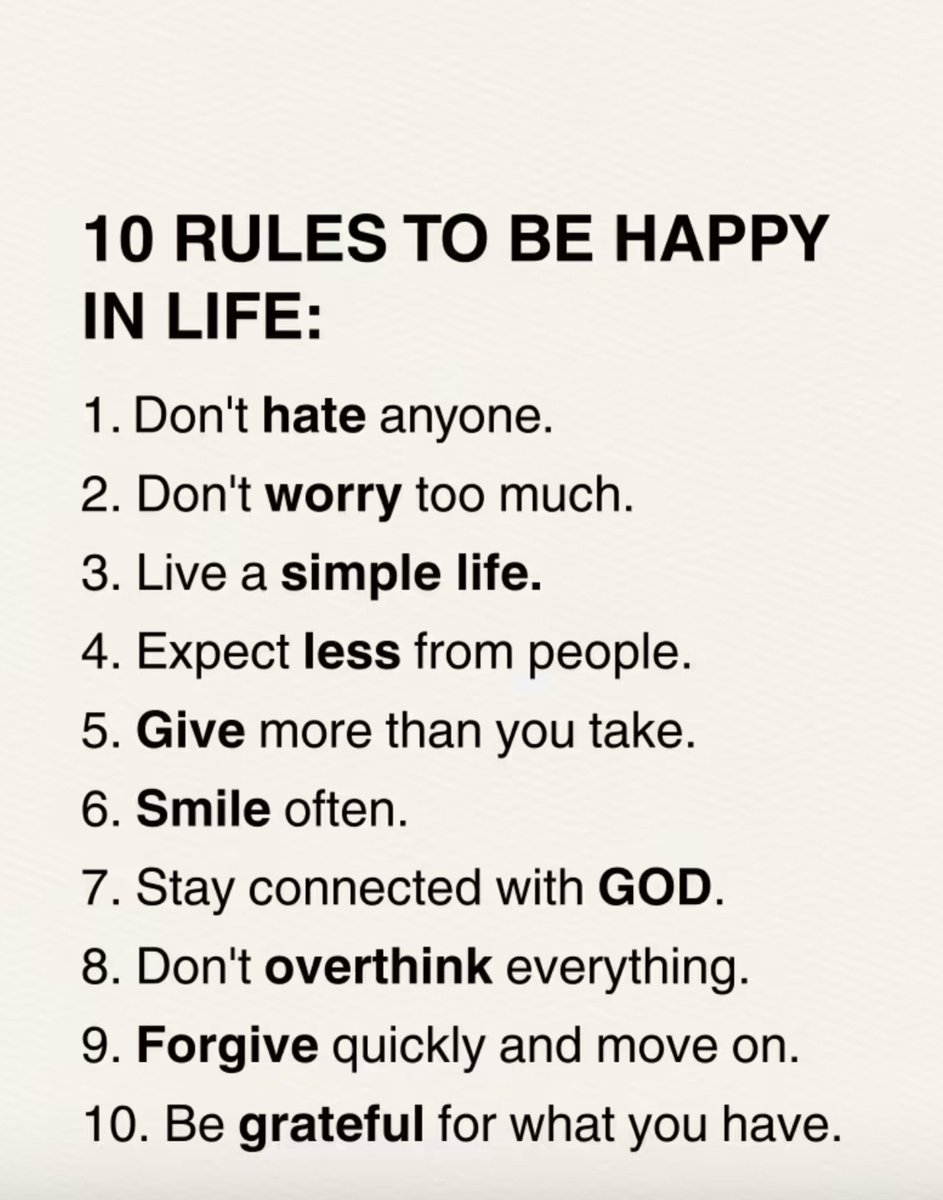 AspirantsBooks's tweet photo. 10 Rules to be happy in life https://t.co/wcz3DVAzej
