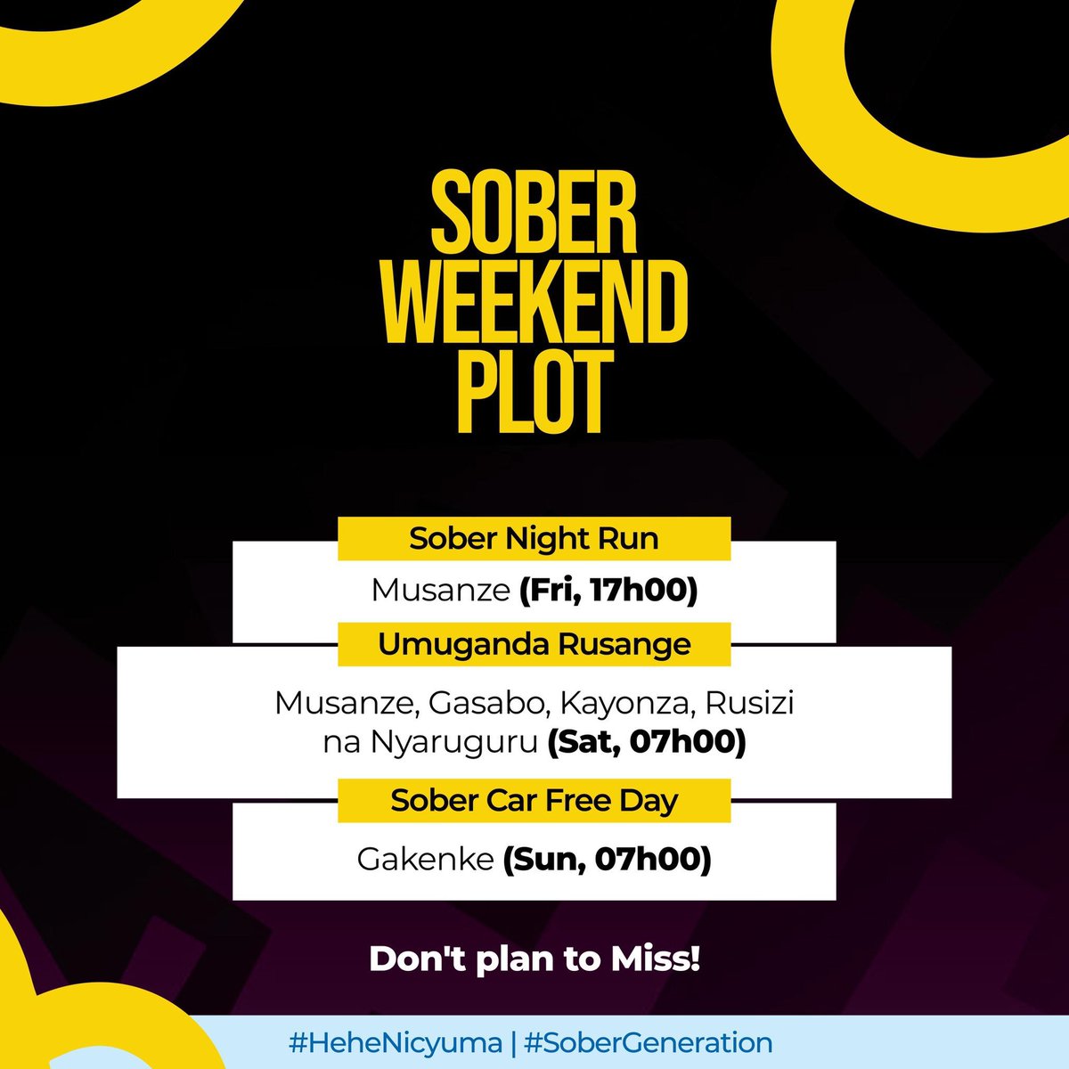 AntoineMutware's tweet photo. Aho kubyukana hangover, byukira mu muganda.Ibikorwa bifitiye igihugu akamaro,apana ibidindiza ubwonko,bigatera urugomo n'izindi ngaruka!
Muntu uri @MusanzeDistrict @Gasabo_District @KayonzaDistrict @RusiziDistrict na @NyaruguruDistr, rabura mugenzi wawe, ejo ntazabure mu muganda. https://t.co/eq9cZ512Q0