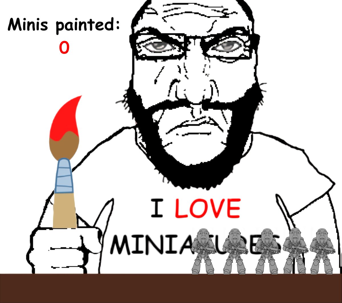 sarjafan's tweet photo. Haven't painted anything in weeks and probably won't be able to for a loooong time https://t.co/FtDob8pFmu