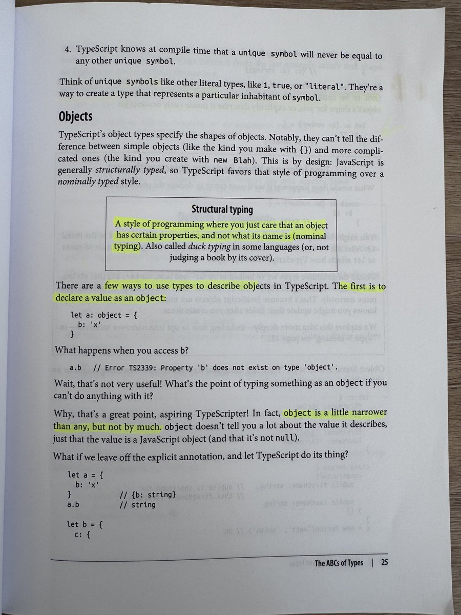 GergelyOrosz's tweet photo. Holy shit I was going through my old books and found the book I used to brush up on Typescript from 2019, and all my highlights in it

It’s was by some random dev I never heard of back then, but remember it was a v good book

This “random dev” is @bcherny 🙃 https://t.co/Hrksj5dKzB