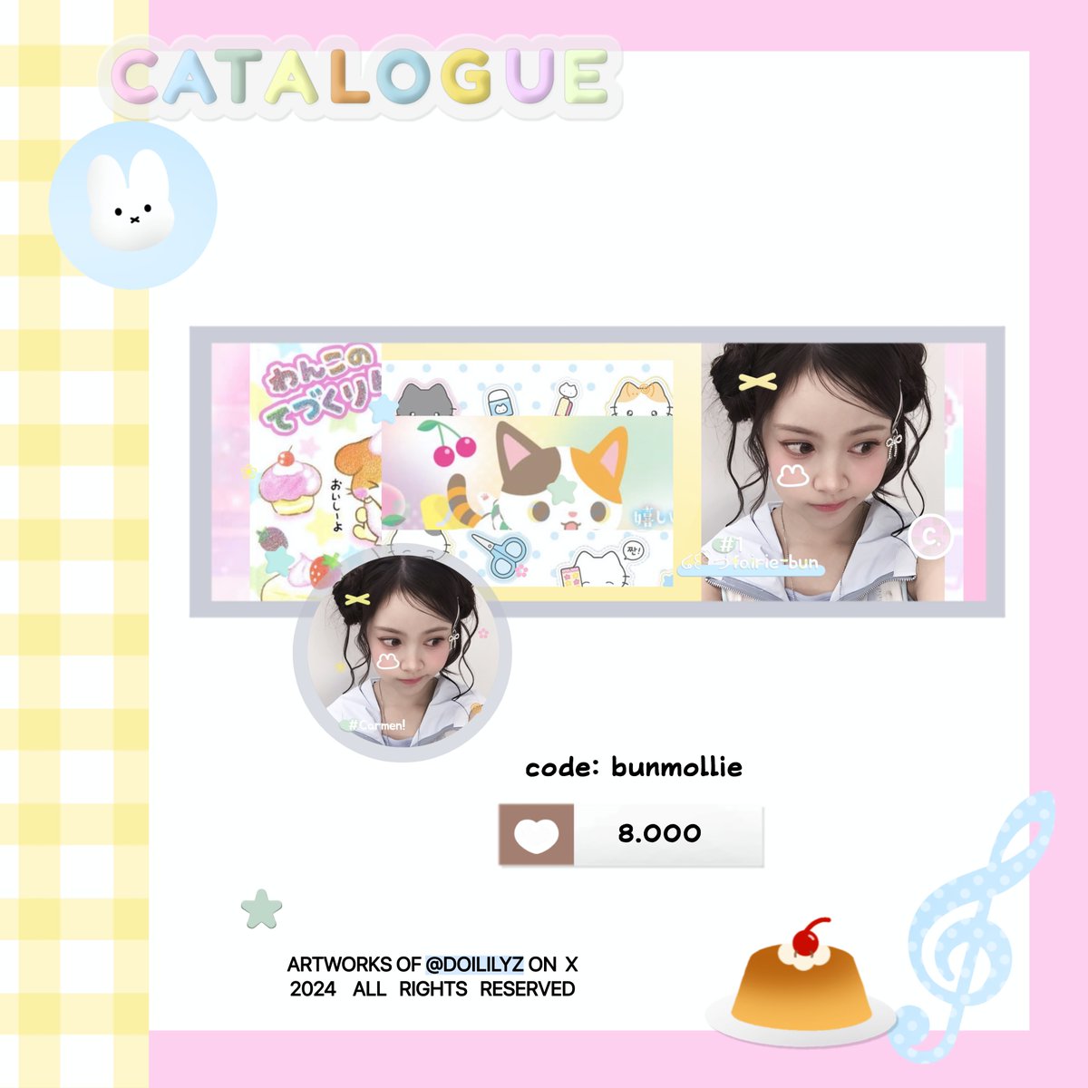 doililyz's tweet photo. kindly help repost, makaci banyak yaa! ♥︎

BOING BOING 🐰🌀 < bunmollie > has arrived!! ayo kenalan dulu sama anak mungil ini, yuk sambut debut kecilnya dan bantu ramaikan ospeknya hehe :33

t. #zonauang (layout model ufs) https://t.co/ri4Gmu9VI4