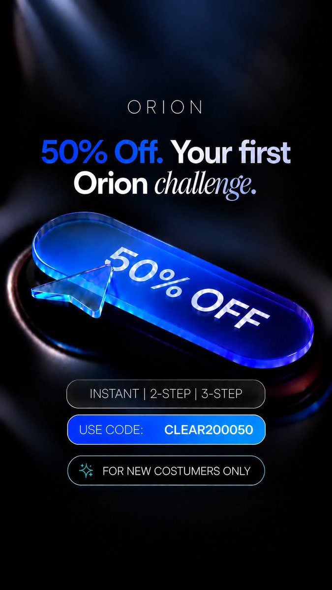CLEARFX_'s tweet photo. 🚨 GIVEAWAY ALERT 🚨

5x$10K Giveaway 🎁🎈

Enjoy 50% OFF discount with code:CLEAR2000

To Enter :

🔹Follow : @Orionfundedcom @OrionAffiliates @clearfx_ @tagwayefx
🔹Like &amp; Repost 
🔹Tag 3 Friends
🔹Sign up : https://t.co/pWWqAHRTIi

Winners in 3days https://t.co/Nq0ujgaVb4