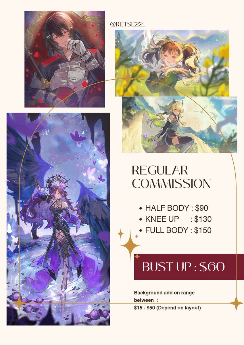 Retse22_'s tweet photo. New Commission type added for SKEB/SUPRISED ME! 
Need some funds for hospital visit 🙏🏻

For that type of comms the Background depend on the mood I set for the piece 🤸🏻‍♀️✨

Check my VGen link on profile or below!
DM me if interest or see my acc for example!

RT &amp; ♡ are appreciated https://t.co/Zsng5PRsT5