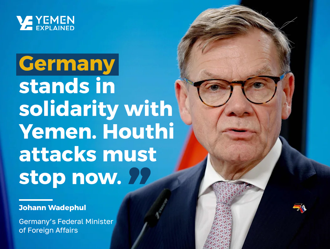 yemenexplained's tweet photo. At #UNGA81 in New York, German Foreign Minister @AussenMinDE expressed Germany’s solidarity with Yemen and called for an immediate end to Houthi attacks.

Germany has also joined the G7 in condemning continued Houthi strikes and calling for an immediate halt to military attacks and threats to civilian shipping in the Red Sea and Bab al-Mandab.