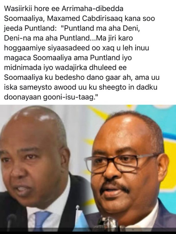 a_jeyte45259's tweet photo. Shcabkii iou aqoonyahankii Puntlad oo la yaaban beenta dani aduunyada uu u kala diray https://t.co/UWpY90ZjJU